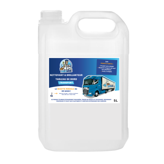 Nettoyant et brillanteur tableau de bord - 5L Transport